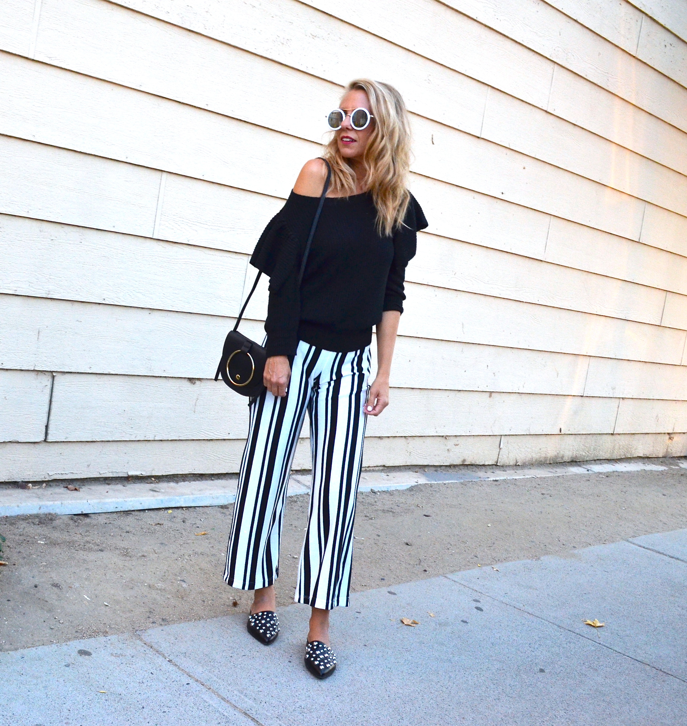 Black and White Stripes - Jaclyn De Leon Style