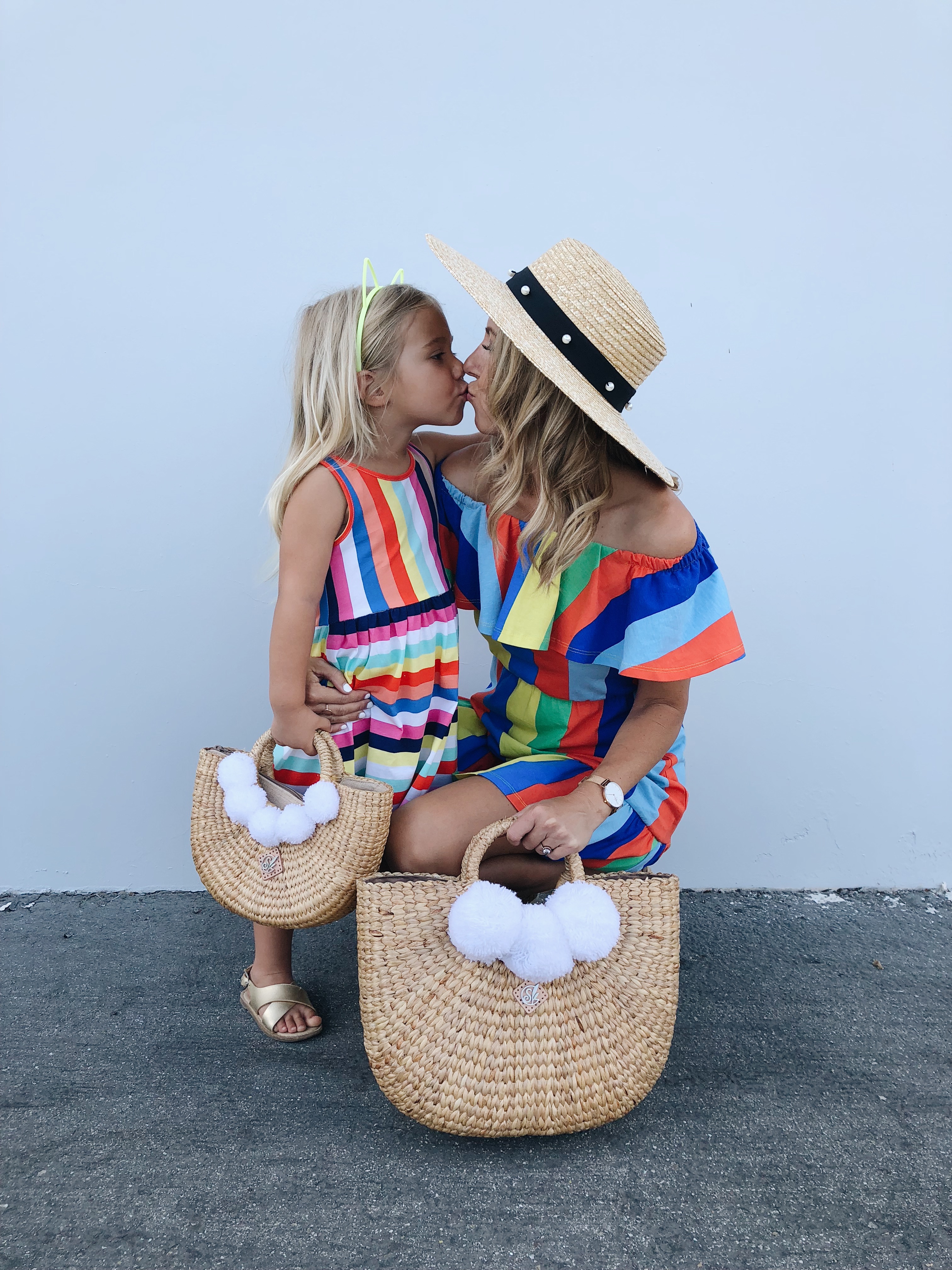 MOMMY & ME IN STRIPES- Jaclyn De Leon Style + MOM STYLE + MATCHING OUTFITS + COLORFUL STRIPES + SUMMER STYLE + KID STYLE + MOMMY LIFE + ASOS + H&M KIDS + CASUAL DRESSES + STREET STYLE + STRIPE TREND + #MOMLIFE #MOMMYANDME #MATCHING