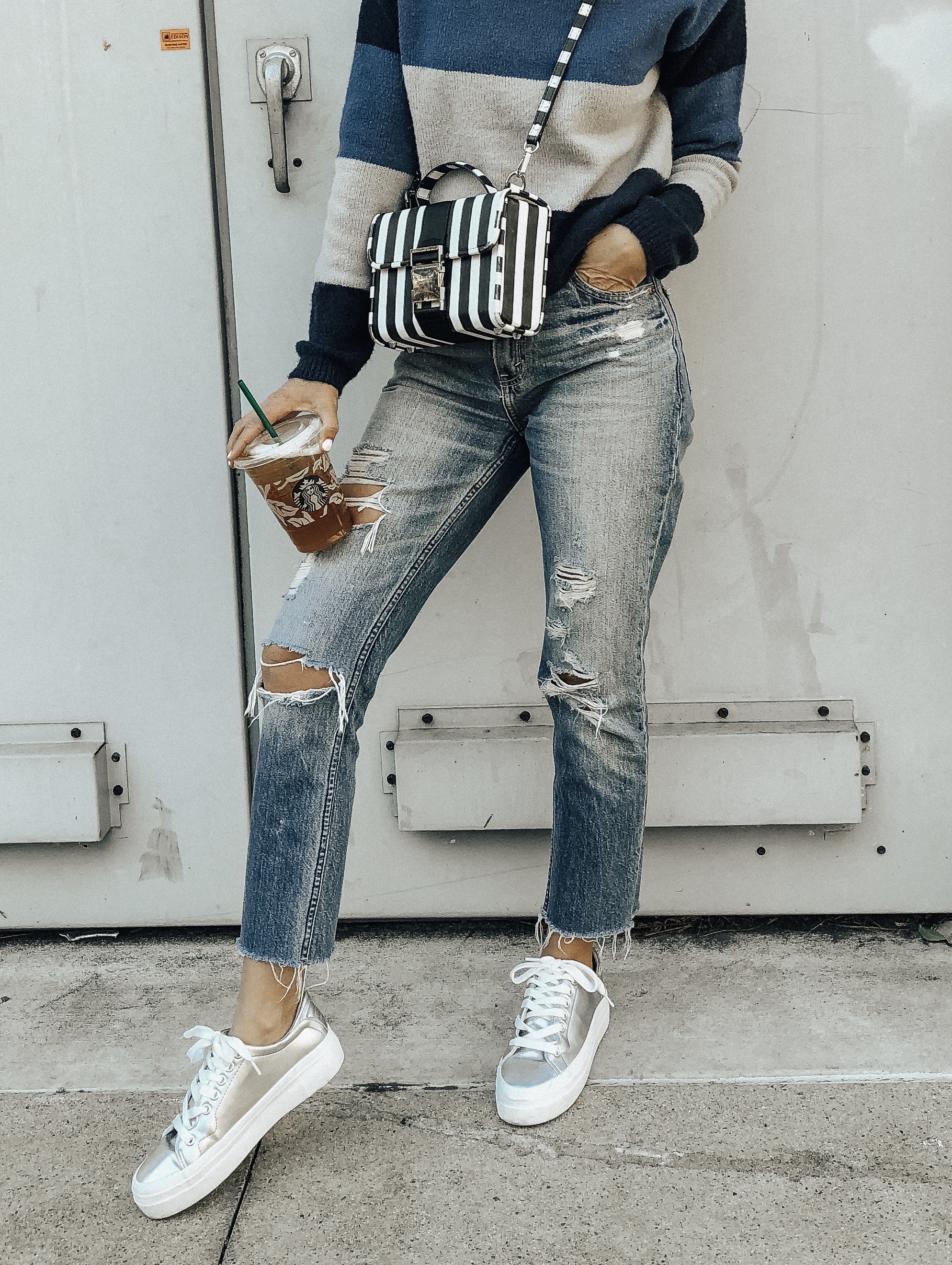 Platform sneakers hotsell and jeans