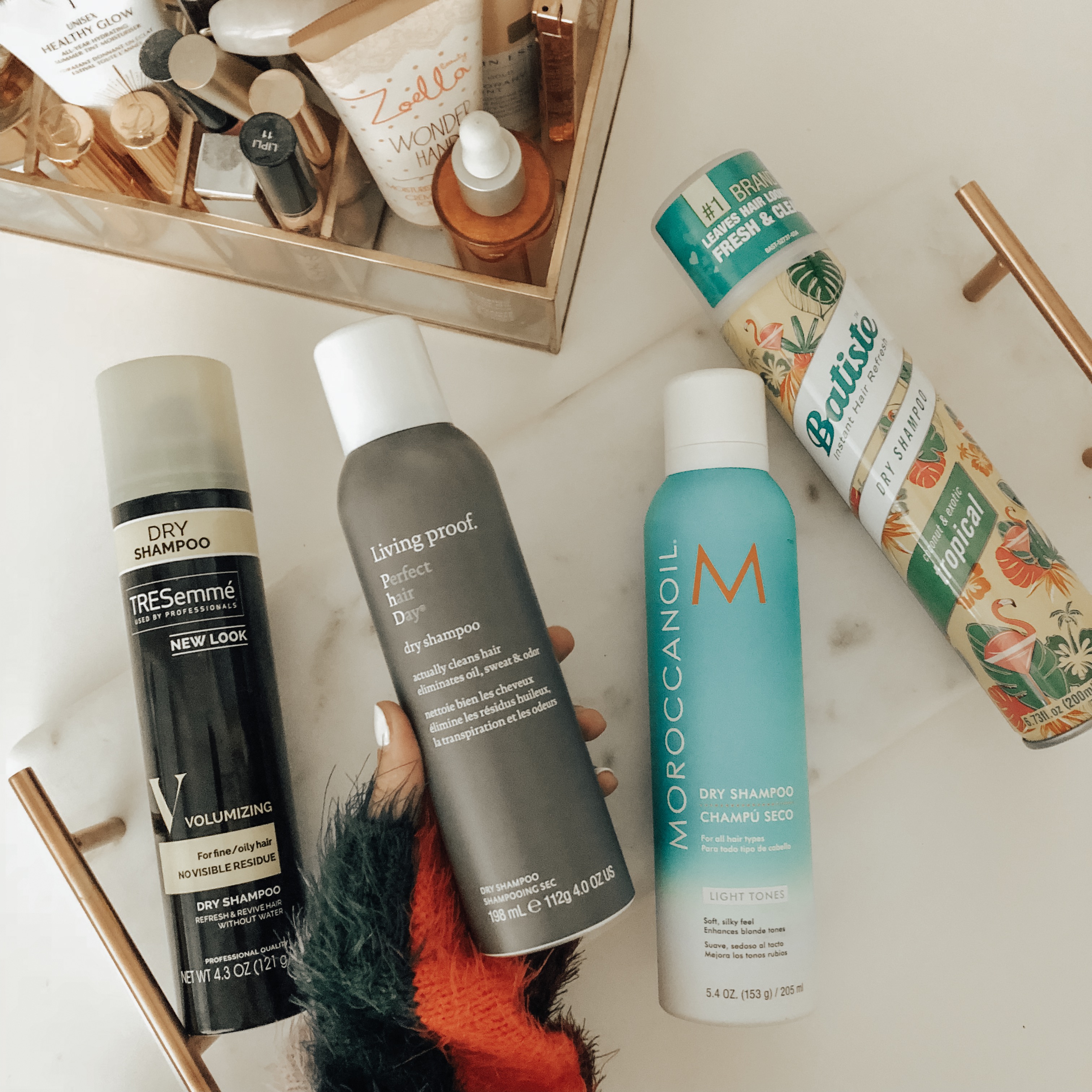 NATIONAL DRY SHAMPOO DAY- MY MUST HAVES - Jaclyn De Leon Style = Looking for the best dry shampoo on the market? I've tried and tested tons of popular brands and I'm dishing all about my must have top 4 dry shampoos. Two are worth the splurge and the other two are under $8 and you can find at Target or your local drug store.