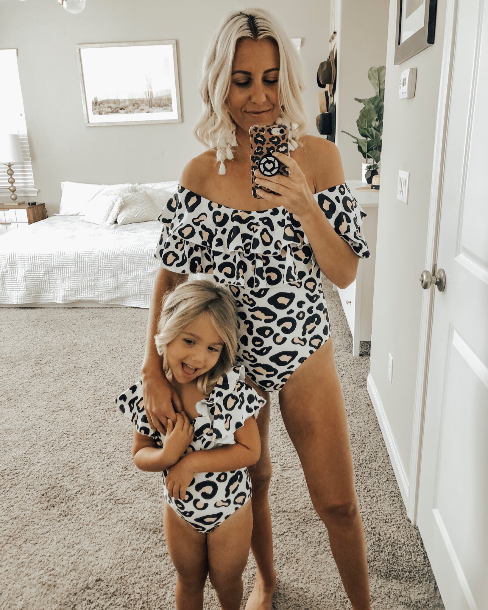 MAY TOP 10- Jaclyn De Leon Style + This month was all about the Amazon finds! 8 out of the top 10 were from Amazon and I'm not one bit surprised. This ruffle leopard print mommy & me suits are so fun and another great Amazon find