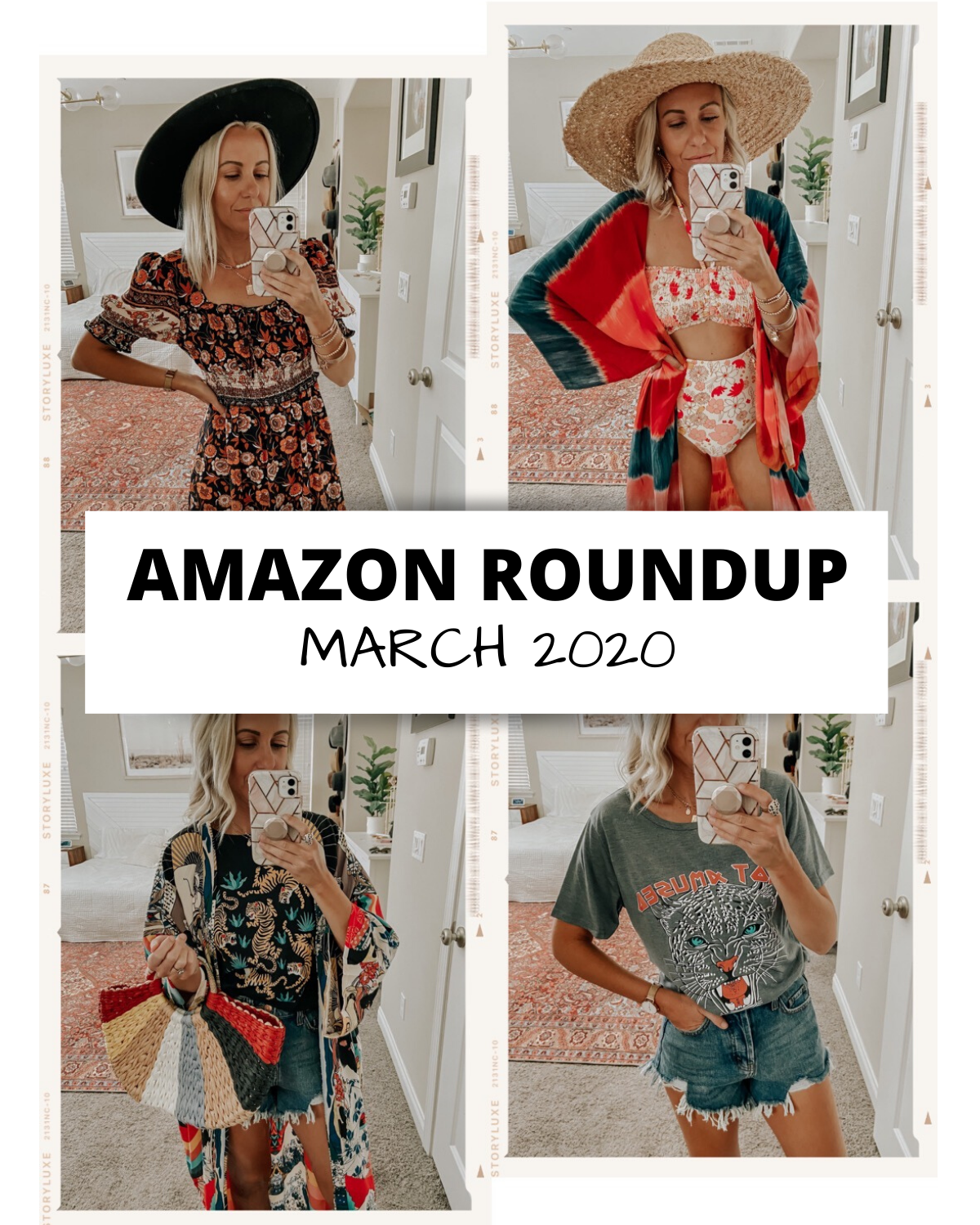 AMAZON ROUNDUP- MARCH 2020- Jaclyn De Leon Style + rounding up my Amazon finds for the month including cute sandals, swimsuits + kimonos, spring dresses and more