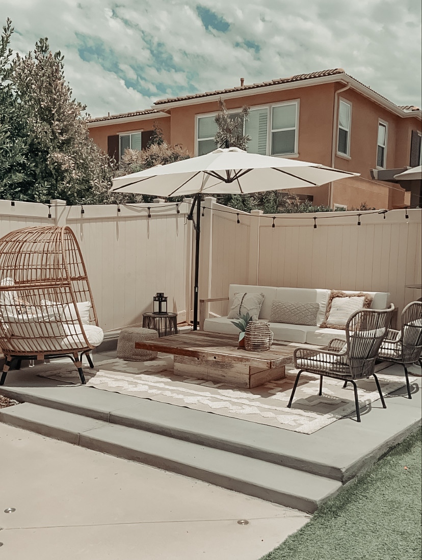 BACKYARD SUMMER REFRESH- Jaclyn De Leon Style + sharing my latest home decor patio updates, boho style, outdoor dining, amazon home, target home finds