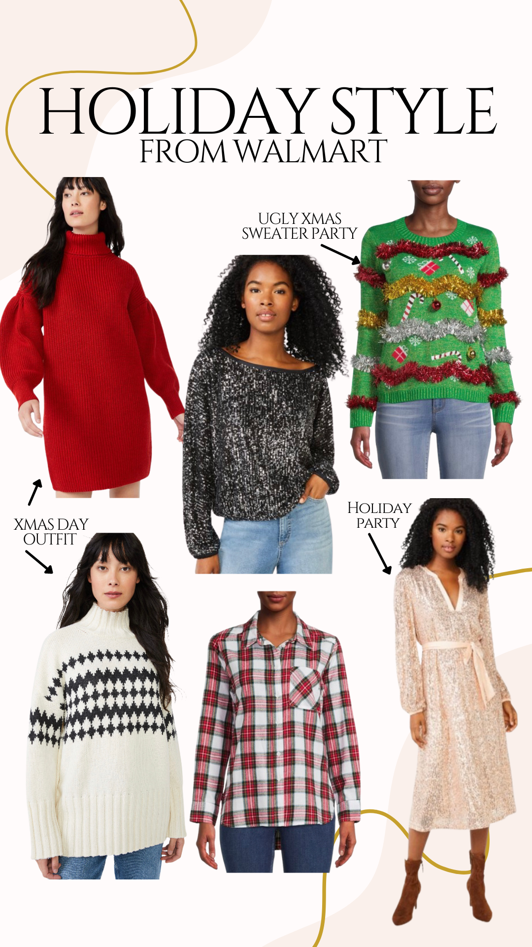 WALMART HOLIDAY STYLE + GIFT GUIDE: Jaclyn De Leon Style- sharing gift ideas for her and cute affordable holiday looks