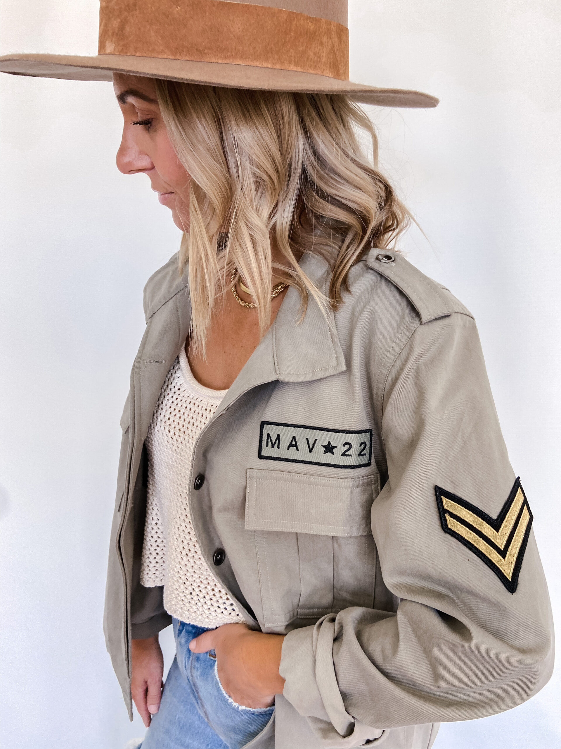 Mavi Riot-Jaclyn De Leon Style. Launching my own clothing line. The Mavi Riot girl is boho chic with a little bit of edge. The Maverick Utility jacket can be worn on any occasion.