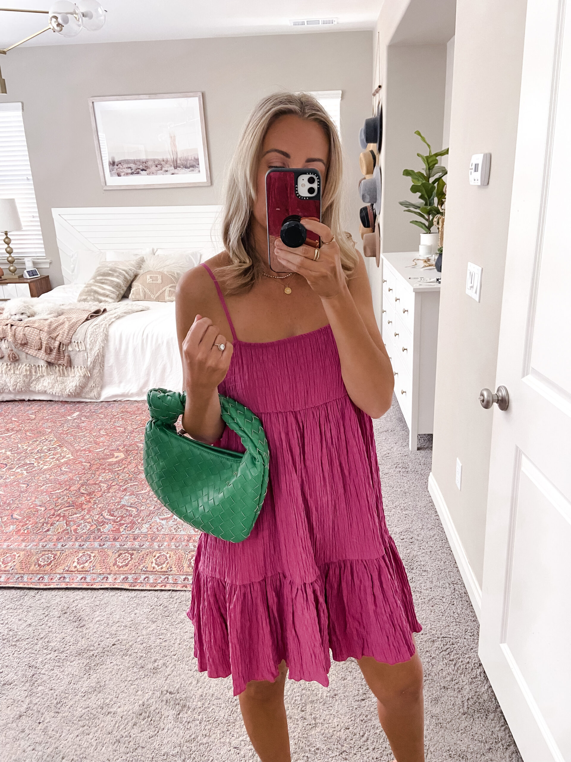 THE COLOR TREND FOR SUMMER- Jaclyn De Leon. This season is all about fun bold colors. From pink to green and every color in between. Start off wearing bold colors with a handbag or statement earrings. If you are feeling bold a pink top or green pants is perfect for summer!