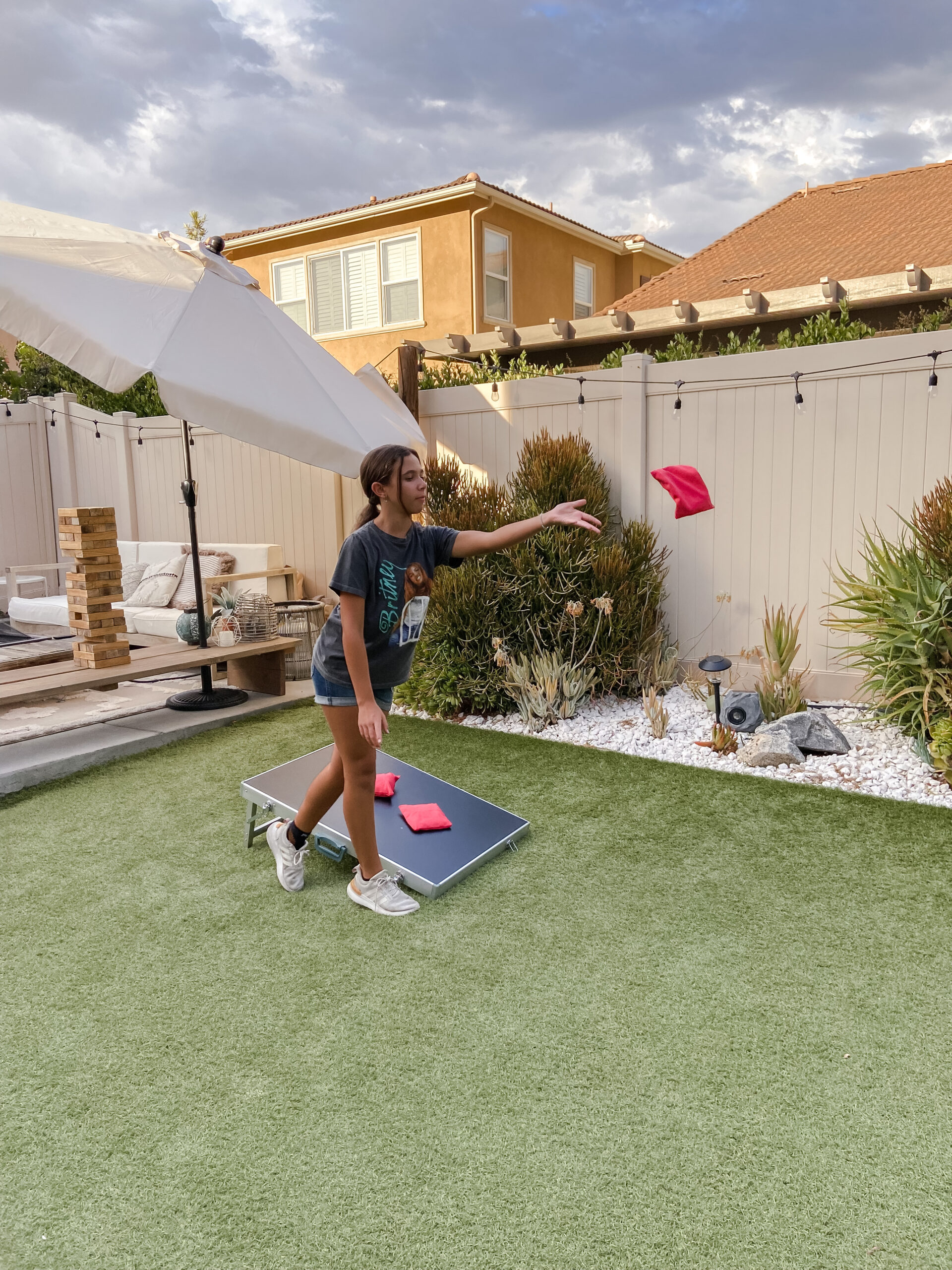 Outdoor Summer Fun with Walmart-Jaclyn De Leon style. Fun outdoor activities at a great price from Walmart. We love spending time as a family and playing outdoor games together. The games we got are Jenga, Corn hole, Ladderball and ring toss.