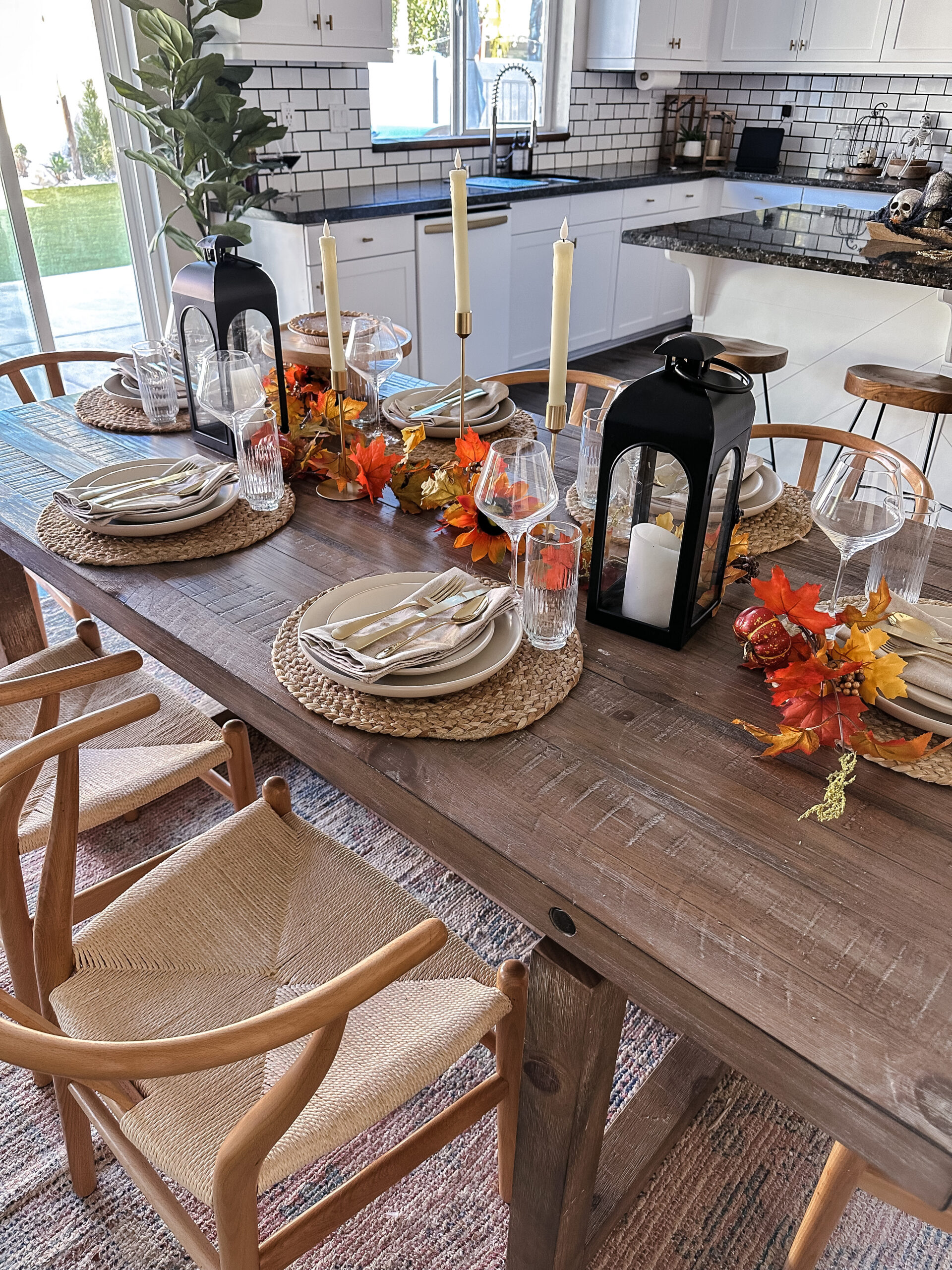 THANKSGIVING TABLE SETTING-Jaclyn De Leon style. Getting ready for thanksgiving and styling my dining room table with affordable and easy fall pieces. All items are from Walmart and can be shipped straight to your home!