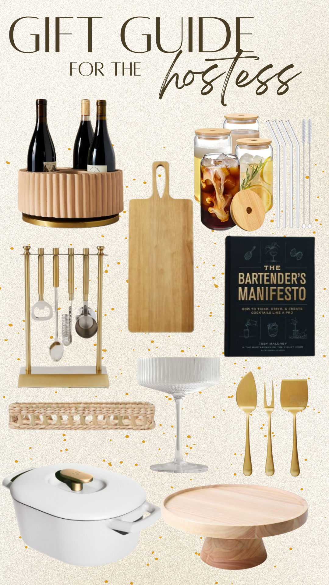 Holiday Gift Guide-Jacyln De Leon Style. Holiday gift guide for the hostess. Holiday gifting ideas for home/hostess.