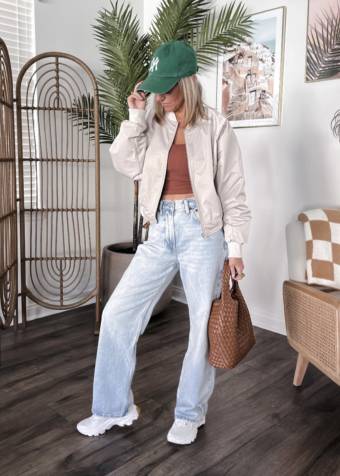 Styling New Spring Trends-Jaclyn De Leon style. New trends that I am loving this spring include sheer tops, maxi skirts, cargo, baggy jeans + bomber jackets. Here is a few looks I put together with fresh new style trends for Spring.